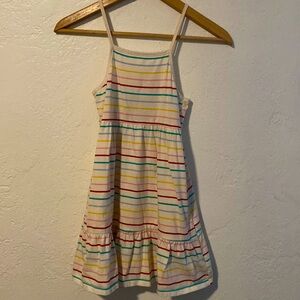 🌈5/25🌈 Old Navy 100% Cotton Rainbow Stripe Tank Dress w Pockets! size 8